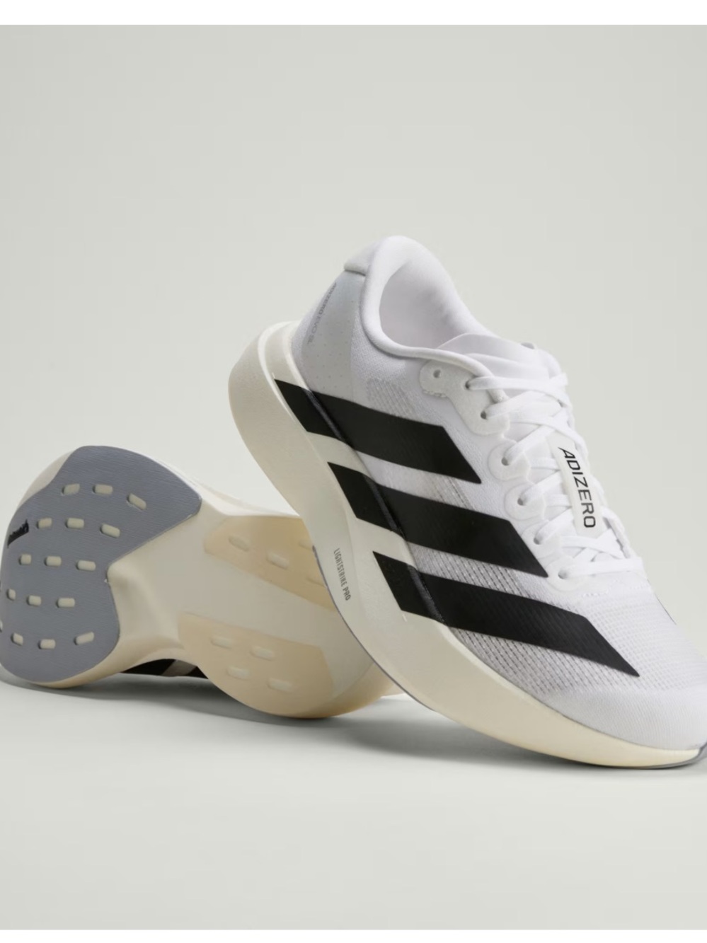 adidas Adizero Evo SL Women's Running Shoes - White/Black